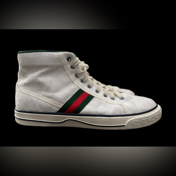 Gucci Mens/Womens 1977 Tennis High Tops - Used Like New - M9.5-10/EU44